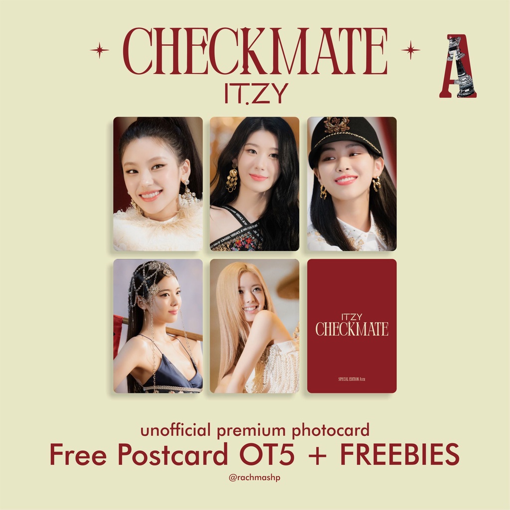 PHOTOCARD/PC Checkmate (Sneakers) ITZY A  - Unofficial