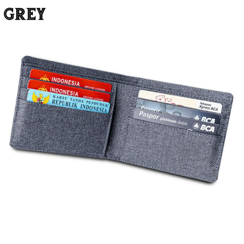Dompet Pria Bahan Kulit Canvas JP10-6