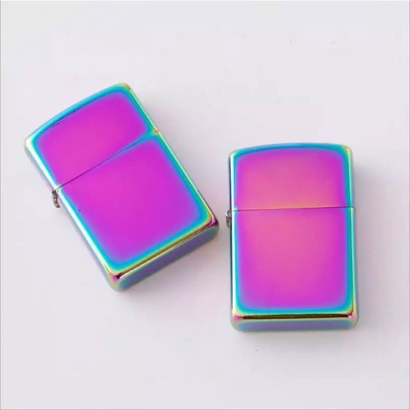 ZIPPO RAINBOW POLOS KOREK  SUPER MEWAH ORIGINAL MANCIS ZIPPO