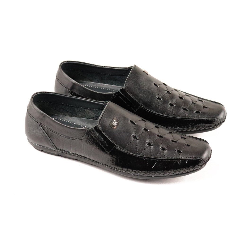 Sepatu Pria Slip On Loafer Pantofel Kasual Kulit Asli KEYTON JLS963 Original