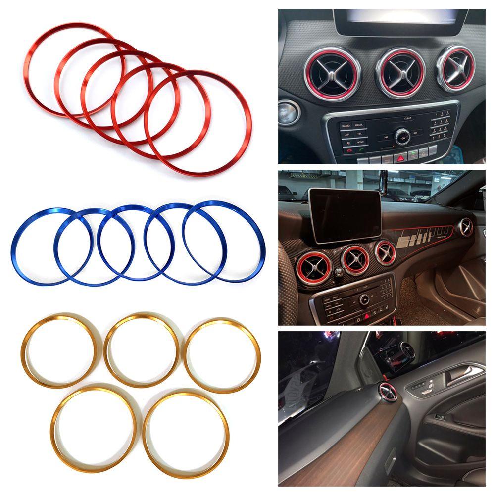 Solighter 5pcs Ring Fitting AC Mobil Mudah Dipasang