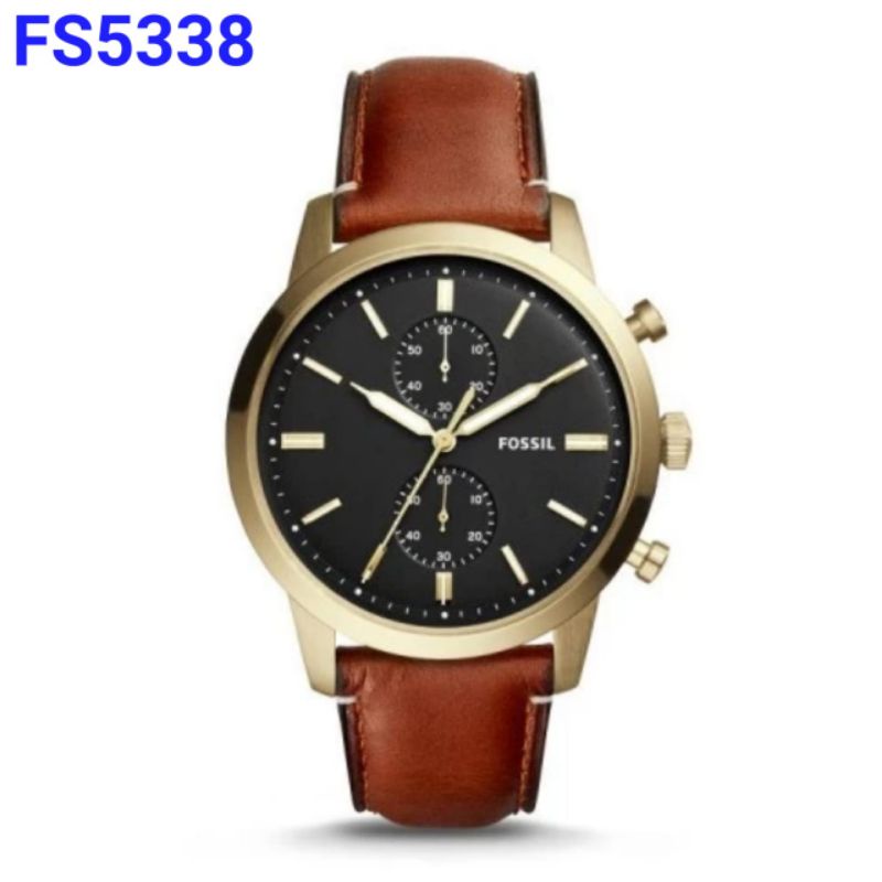 JAM TANGAN FSSIL PRIA FS-5338 STRAP LEATHER ORIGINAL BM