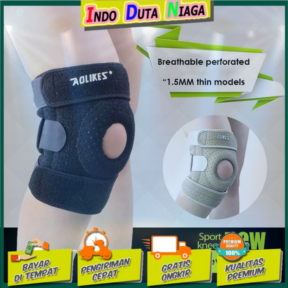 AOLIKES Pelindung Lutut Olahraga Knee Support Fitness A-7906