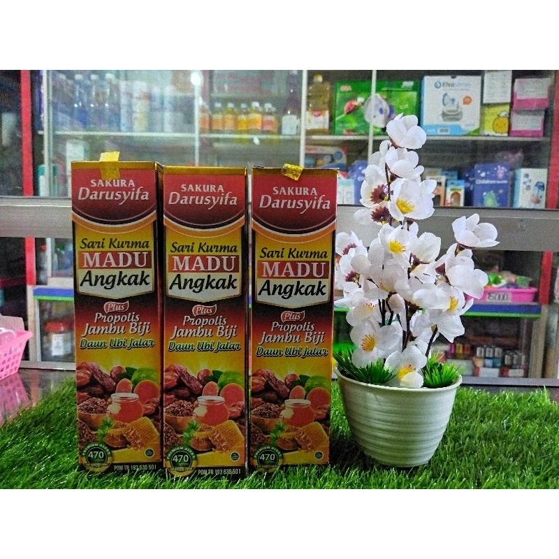 

SARI KURMA MADU ANGKAK PLUS PROPOLIS JAMBU BIJI DAUN UBI JALAR