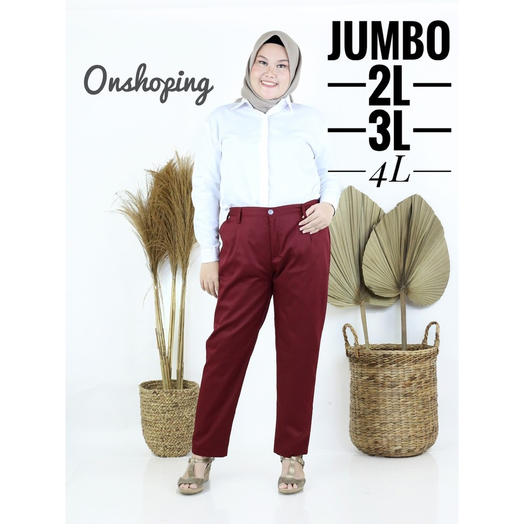 CELANA BAGGY PANTS JUMBO 2L 3L 4L MUAT BB 62 KG S/D 74 KG