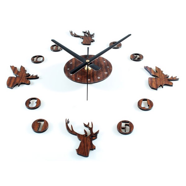 Jam Dinding DIY Giant Wall Clock Quartz Creative Design 30-60cm - DIY-04