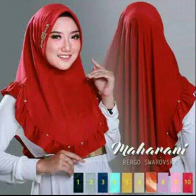 MAHARANI/HIJAB/JILBAP INSTAN MAHARANI SWAROVSKY