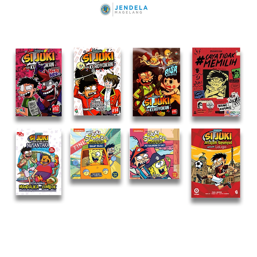 Seri Komik Si Juki Keroyokan 1-15 , Juki dan Mang Awung , Petualangan di Mandalika , Jelajah Spanyol