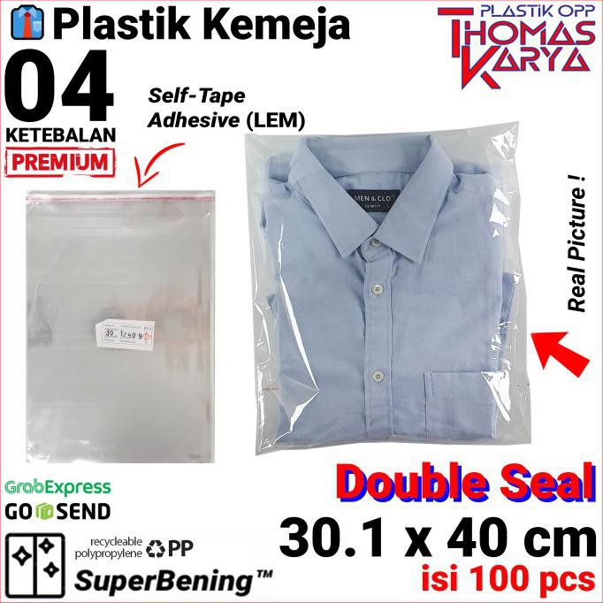 

Yang Dicari] Plastik Opp Lem Tebal 30.1X40 Cm Double Seal Packing Baju Garment