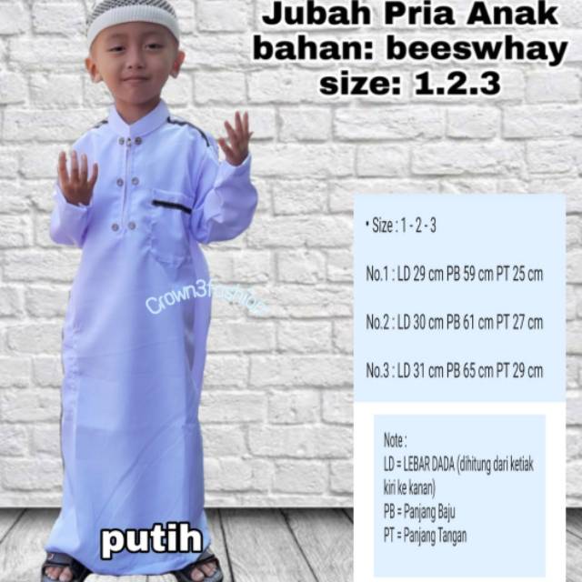 Jubah Anak Pria Terbaru / Jubah Anak 1 2 3 / Gamis Anak Laki