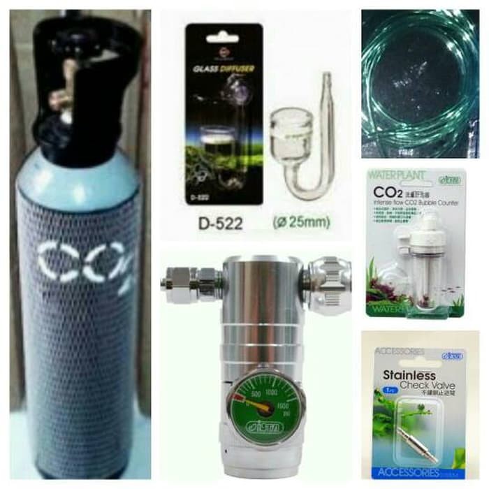 Aquascape Paket Tabung Co2 5kg Isra Precise Glass Diffuser W53 Shopee Indonesia