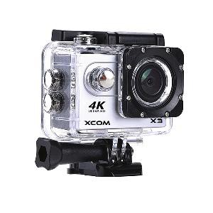 Onix XCOM X3 Action Camera 4K Ultra HD 16MP WIFI SILVER Carton Box Gratis Battery 900 Mah