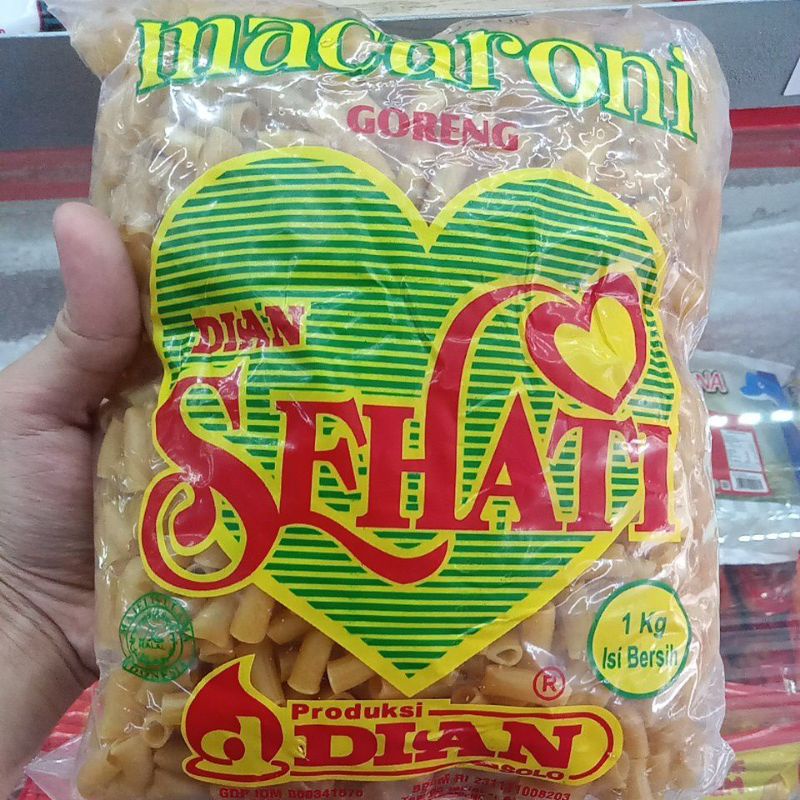 Makaroni Mentah Hitam Dian Sehati 1kg