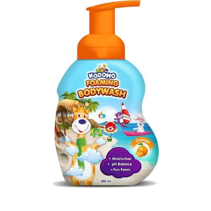 KODOMO Body Wash Botol Foaming Orange - 250ml