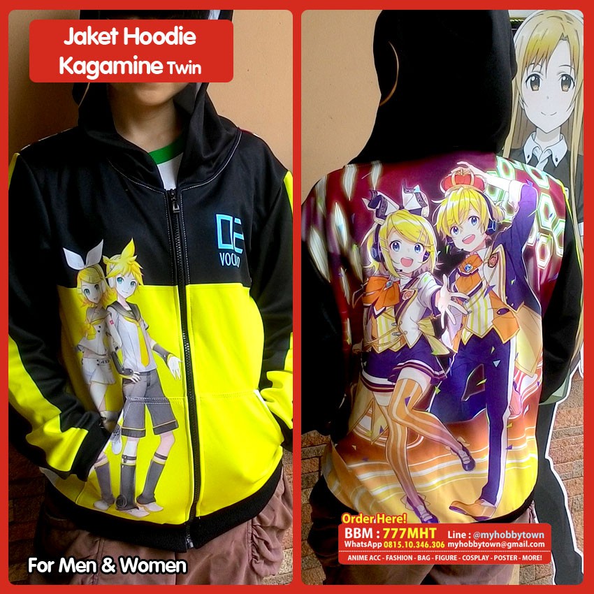 Jaket Anime Full Print Vocaloid : Kagamine