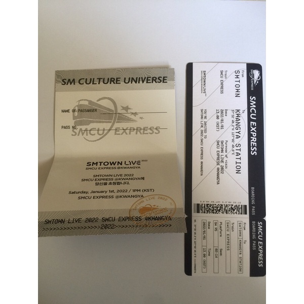 cetak pasport smcu/ tiket konser smtown/baca caption