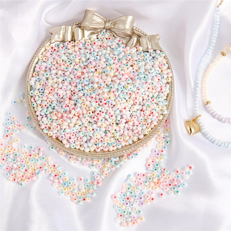 Kualitas Tinggi 660 Pcs/lot 8/O 3 Mm Padat Susu Kaca Biji Manik-manik Kaca Manik-manik untuk Anting-Anting Gelang Kalung DIY Perhiasan Aksesoris