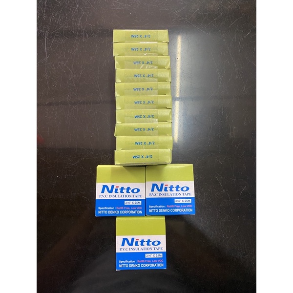 

Isolasi Listrik/Tape Hitam Nitto 3/4” X 25Meter