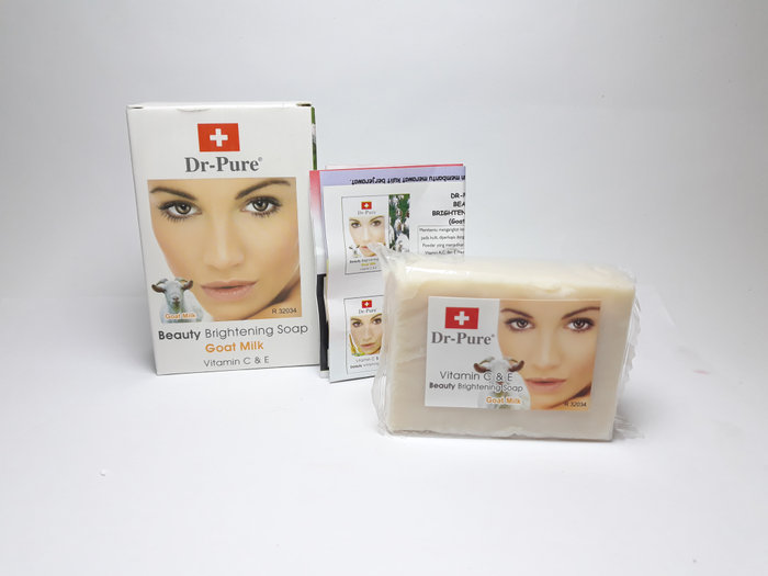 DR PURE GOAT MILK BEAUTY BRIGHTENING SOAP - SABUN GOAT MILK DR PURE