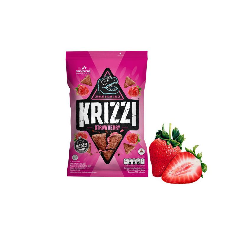 KRIZZI Snack strawberry & coklat 55g