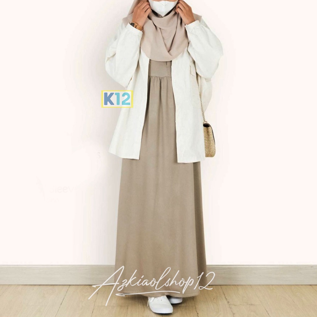 INNER DRESS SERUT GAMIS BUMIL / BUSUI TANPA LENGAN