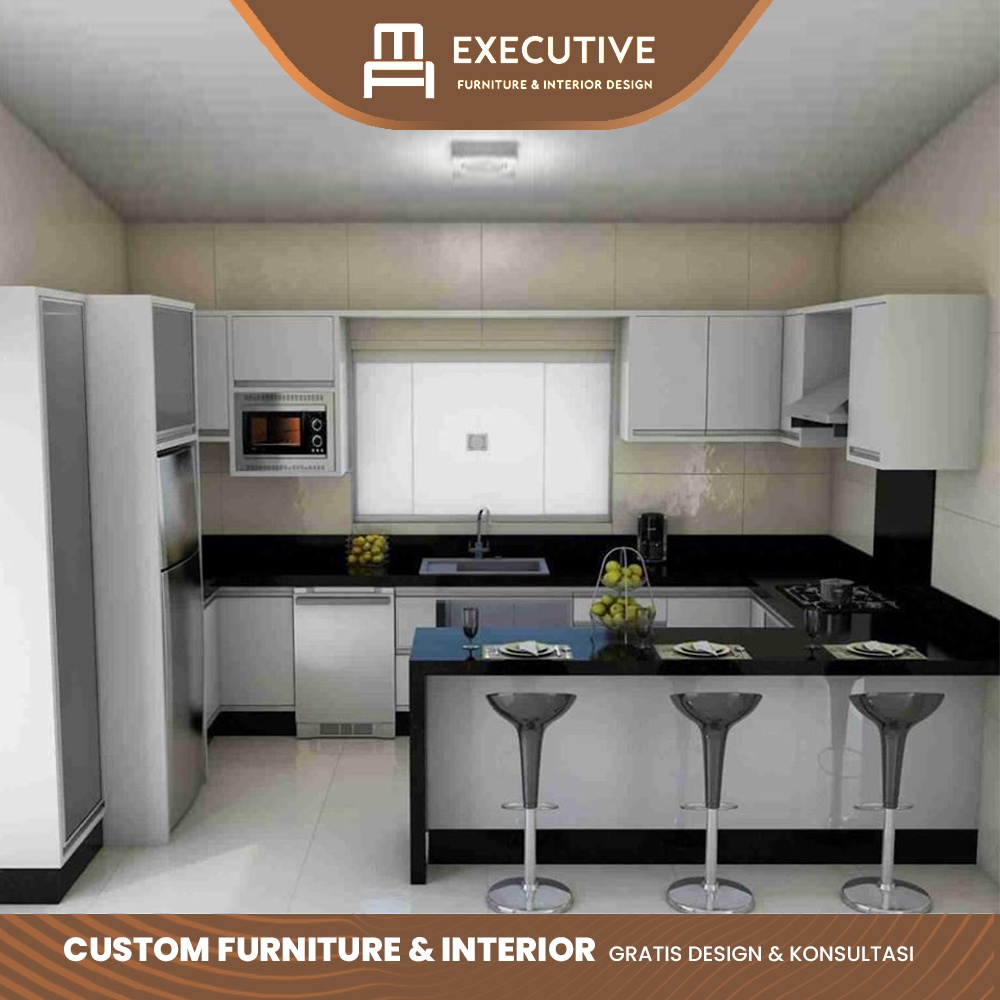 Interior Kitchen set / Lemari Rak dapur / Interior Executive Furniture