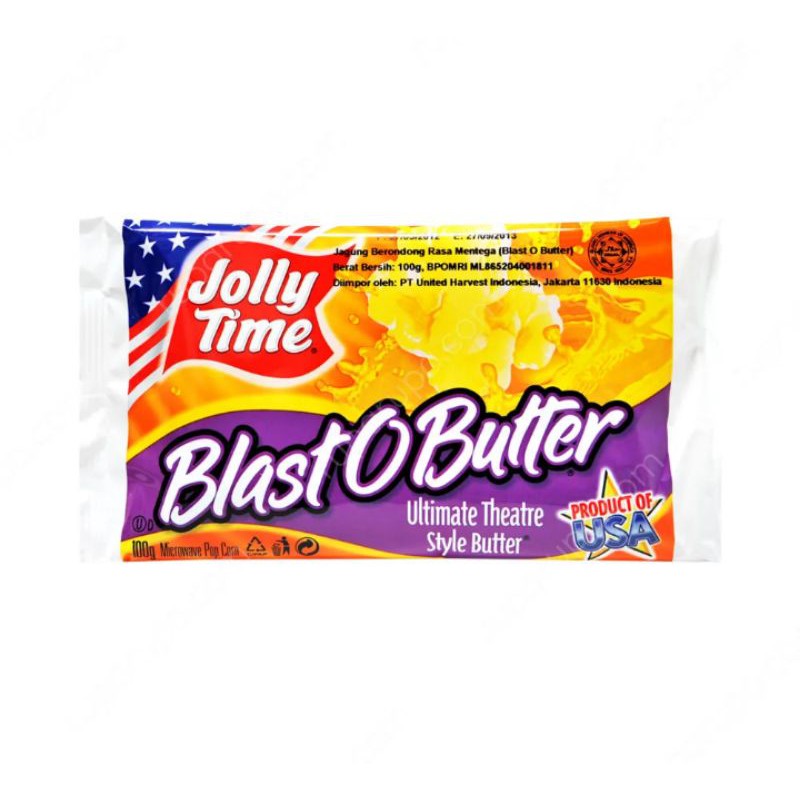 

Jolly Time 100 Gr Popcorn Blast O Butter