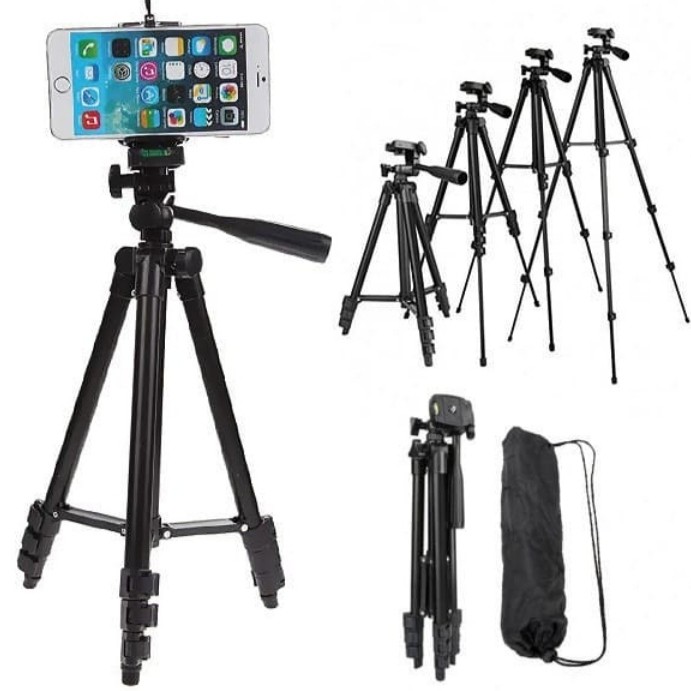 TRIPOD FOLDABLE CAMERA MOBILE TRIPOD PENYANGGA HANDPHONE TRIPOD HP TRIPOD SMARTPHONE STAND 3 KAKI