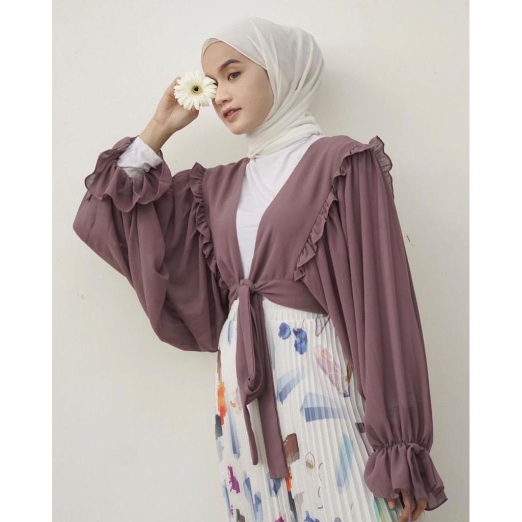 {TERBARU!!!} SERAYA OUTER BAHAN CERUTY / OUTER CROP / ATASAN WANITA / BAJU KEKINIAN