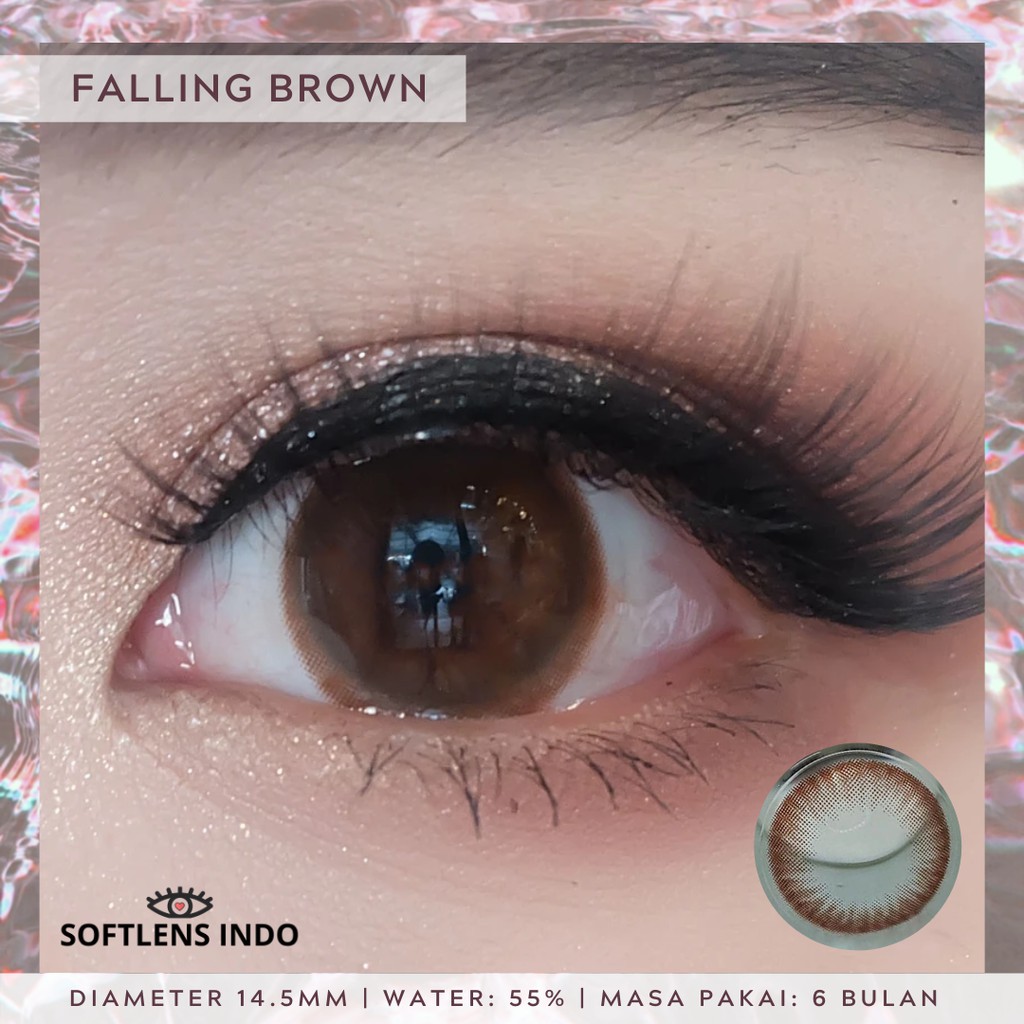 

Softlens kitty kawaii falling brown/ coklat