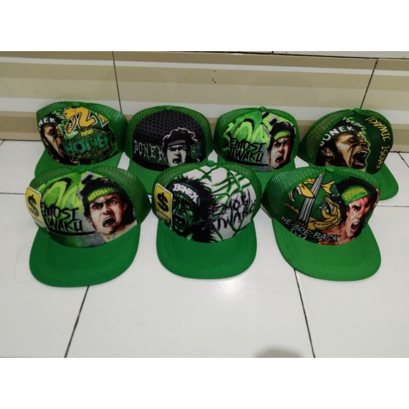 TOPI PERSEBAYA BONEK DEWASA ANAK MURAH CUCI GUDANG