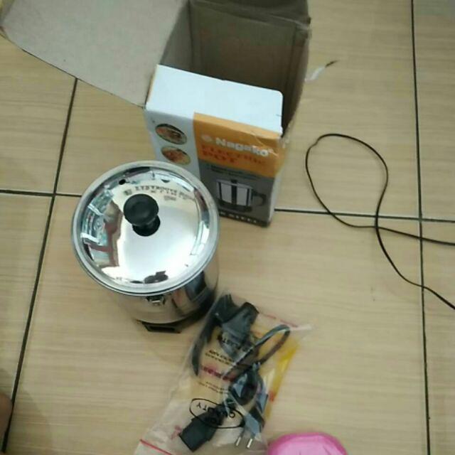 Electric Pot Stainless Steel Stel Teko Listrik Pemanas Air Masak 11cm