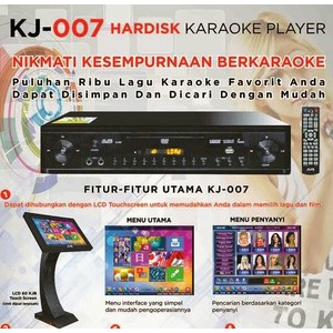 DVD PLAYER KARAOKE KJB KJ 007 + layar touch screen 19 inch