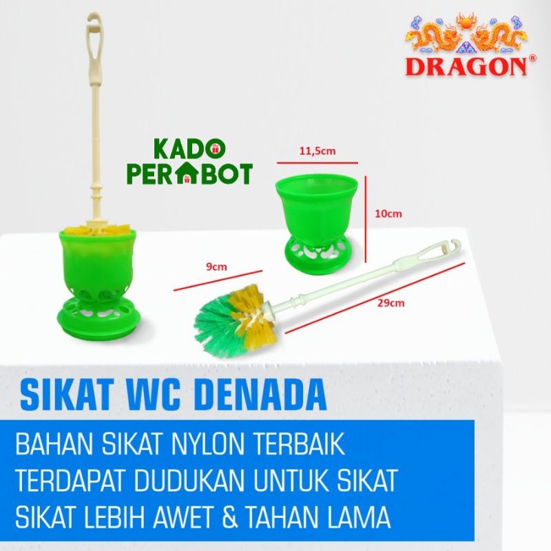 sikat wc denada dragon - sikat toilet bulat - sikat kloset