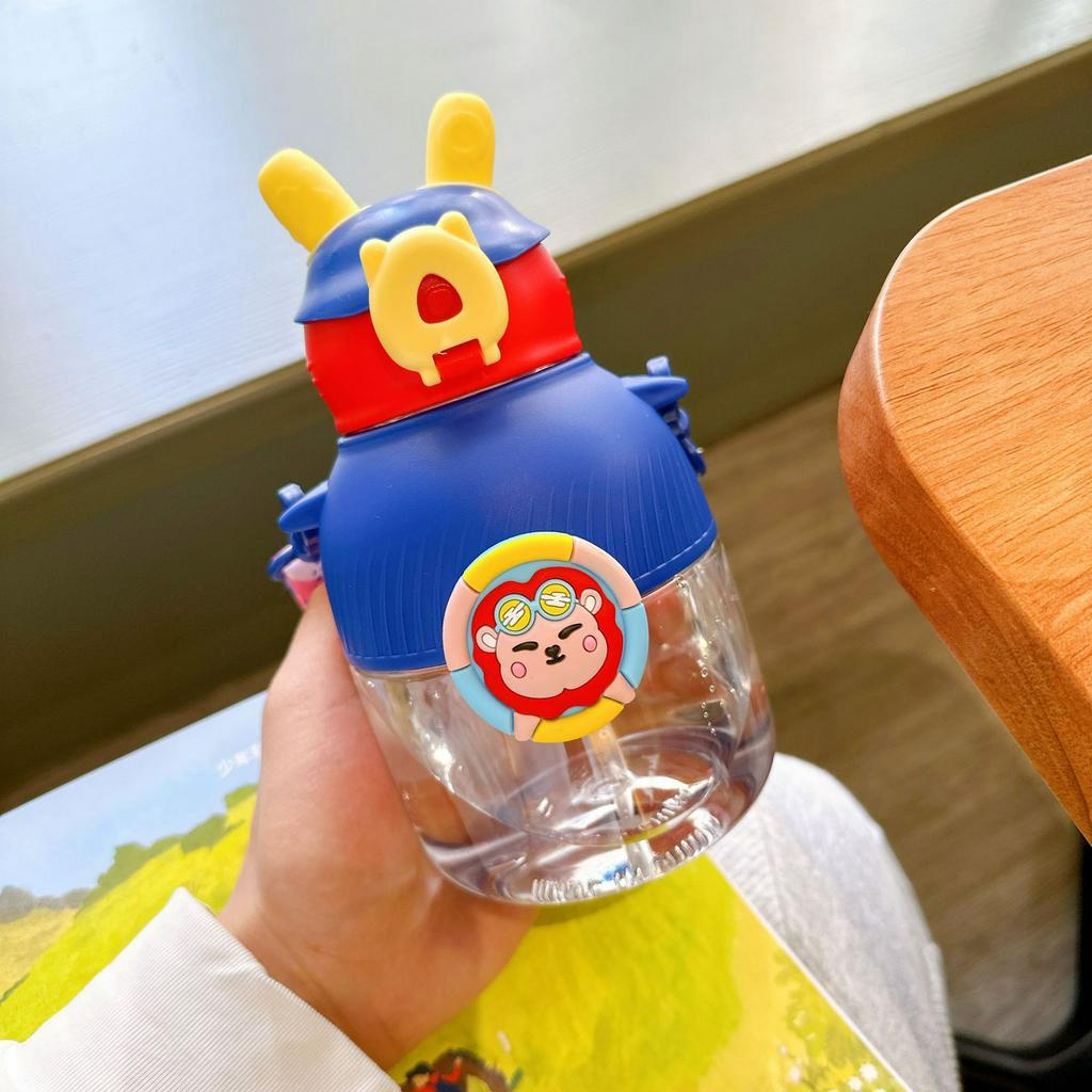 BOTOL MINUM ANAK SELIYA ANIMASI KARTUN INCLUDE SEDOTAN &amp; STIKER 650ML BPA FREE YQ-107