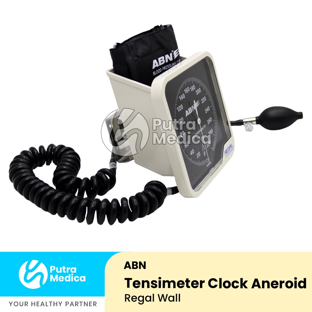 ABN Tensimeter Regal Clock Aneroid Wall Model / Tensi Jarum Dinding / Alat Ukur Tekanan Darah