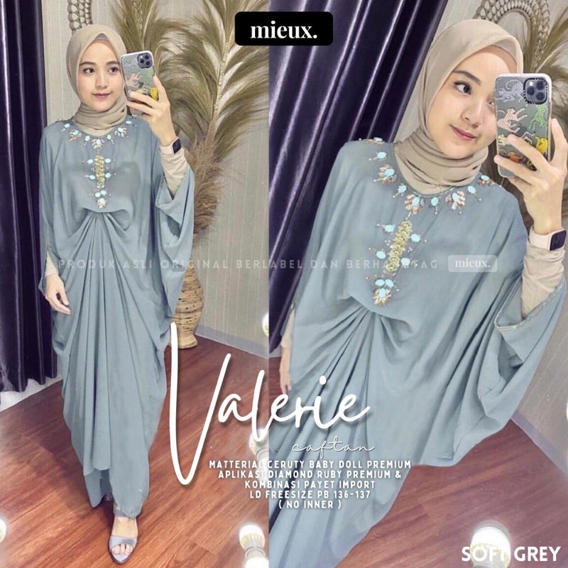 VALERIE KAFTAN kaftan payet original mieux kaftan raisa isyana kaftan