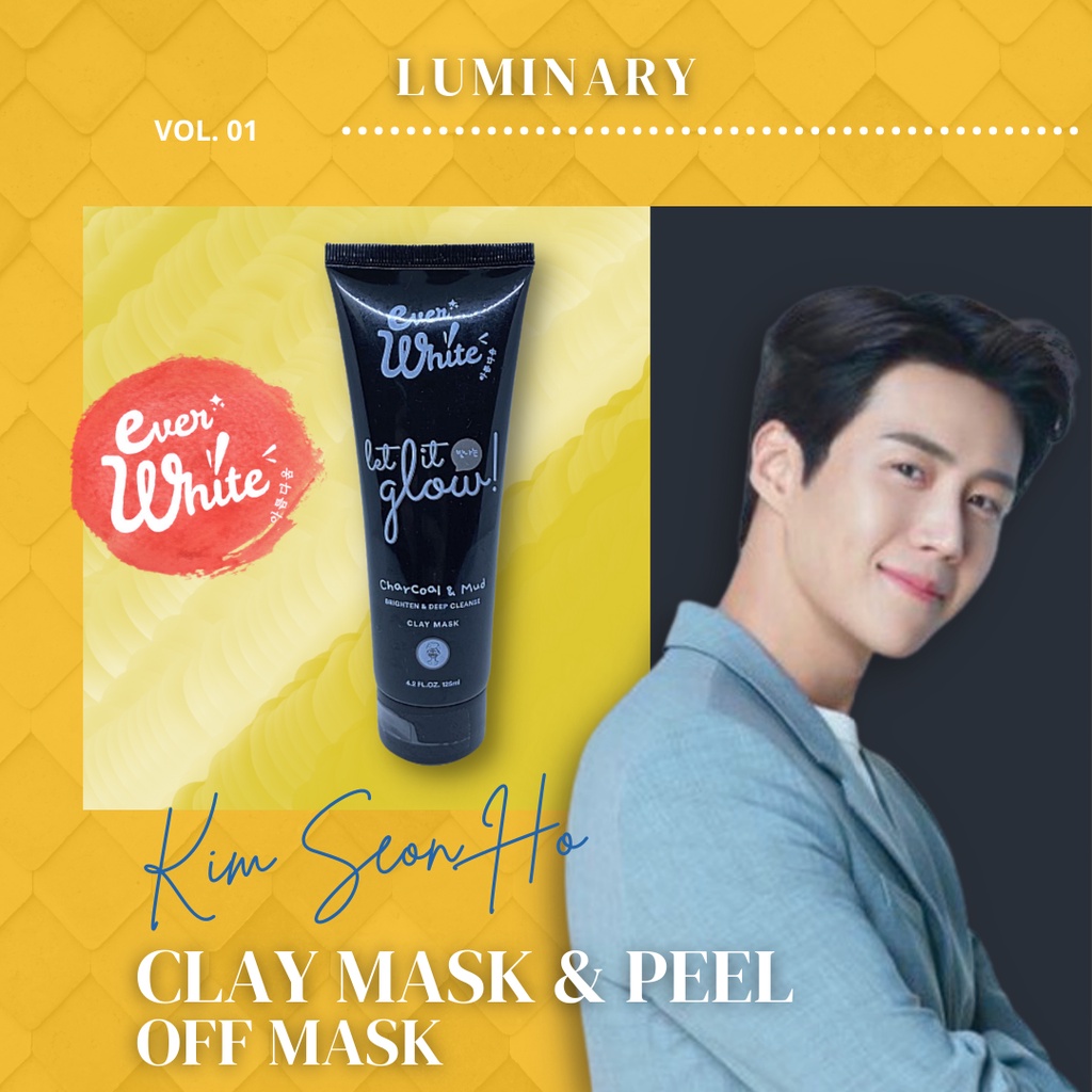 EVERWHITE CLAY MASK &amp; PEEL OFF MASK MASKER WAJAH MURAH MASKER WAJAH PEEL OFF PERAWATAN KECANTIKAN