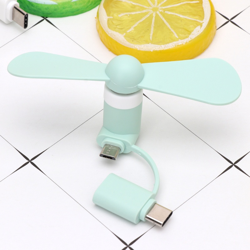 Cre Fans Tipe C Micro USB Cooler Kipas Angin Kecil Pendingin Genggam