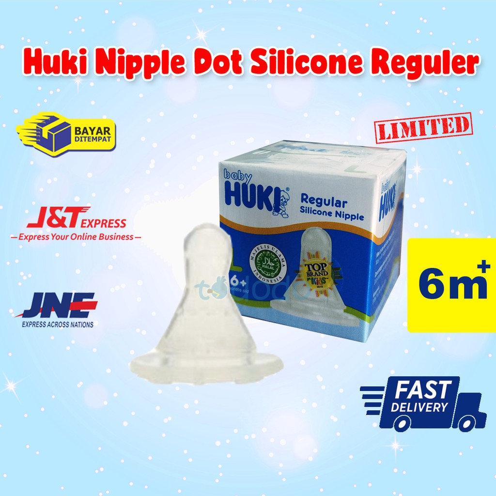 Huki Nipple Dot Silicone Reguler L / Dot Silikon Huki Reguler