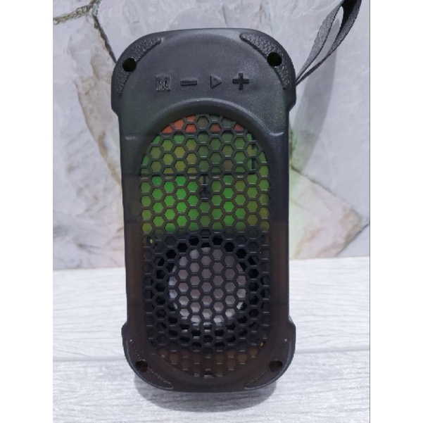 Speaker Bluetooth Portable USB TF Card Lampu Disko Aux In Fleco F 1205