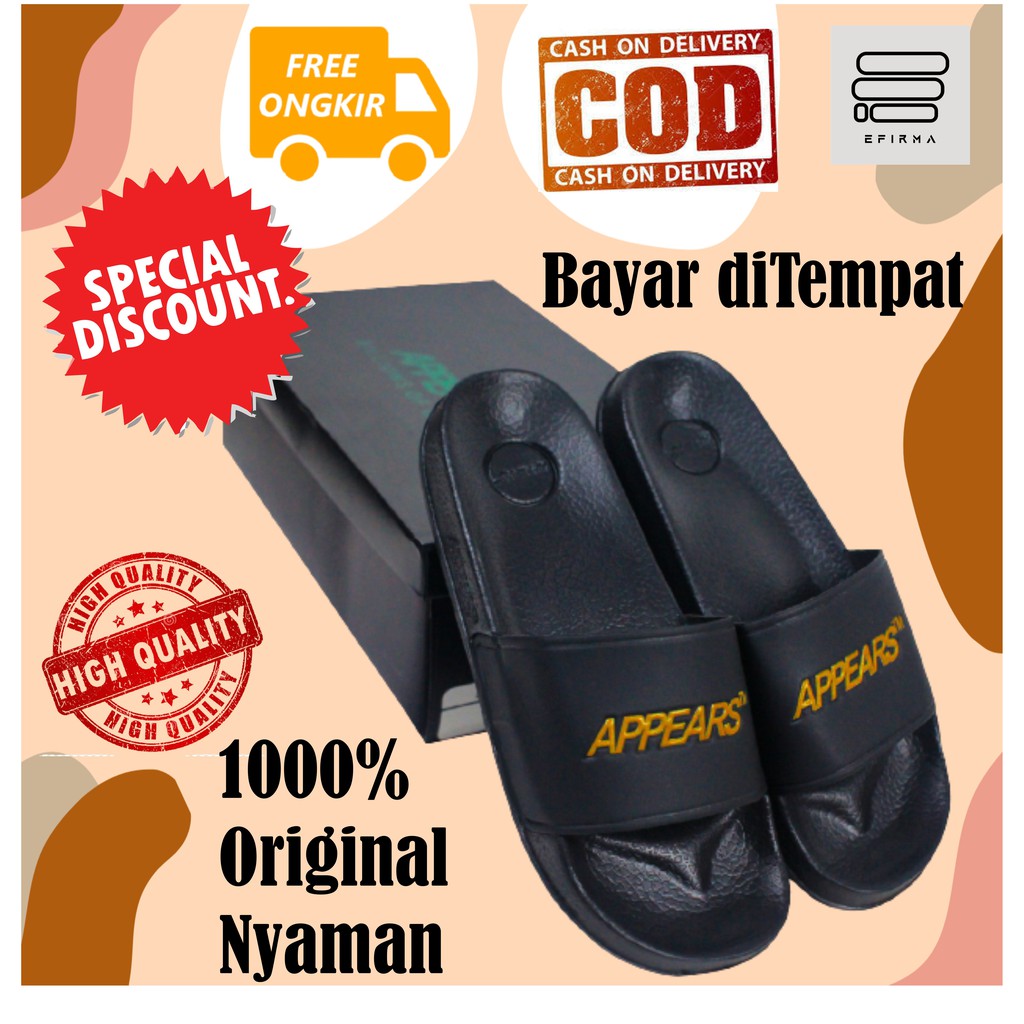 SANDAL SENDAL PRIA LAKI-LAKI COWOK KASUAL KEKINIAN CASUAL TERBARU MURAH SLIDE APPEARS AUTHENTIC 03