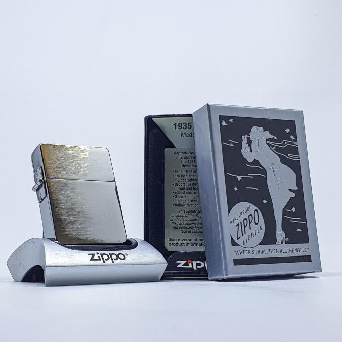 Original Zippo Replika 1935 No Slash Polos 1935.25 Made In USA