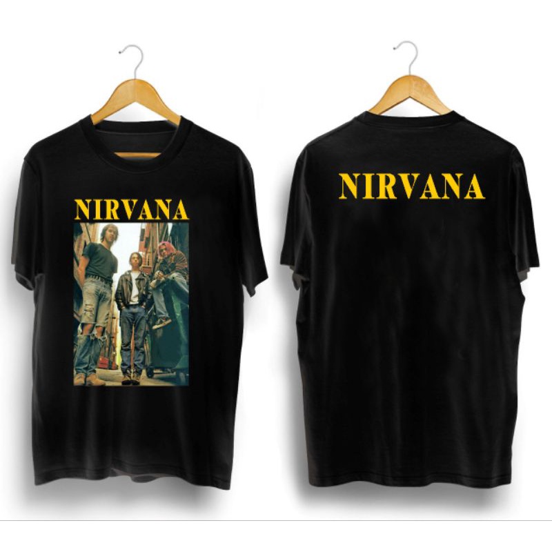 kaos pria/FOTO NIRVANA/kaos band