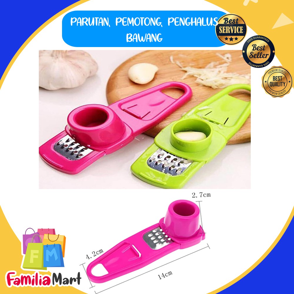 Parutan Pemotong Penghalus Bawang Putih Merah / Garlic Press Chopper / Parutan Keju Mini