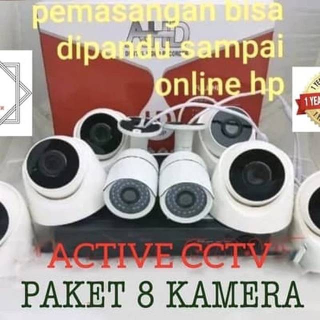 PAKET CCTV 1080P 4MP 8 KAMERA CCTV DVR 8 CH 8 CHANNEL XMEYE CAMERA 4 MP FULL HD 500 gb