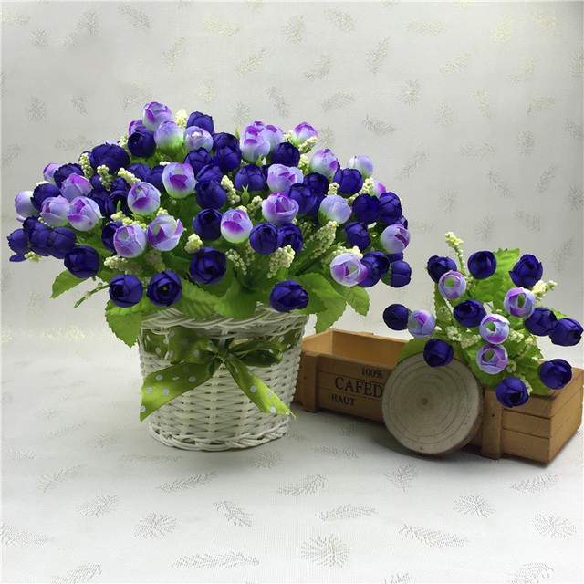 COD BUNGA MAWAR  BUNGA TANGKAI PLASTIK BUNGA ARTIFISIAL BUNGA PAJANGAN IMITASI BUNGA HIASAN BT9005-3