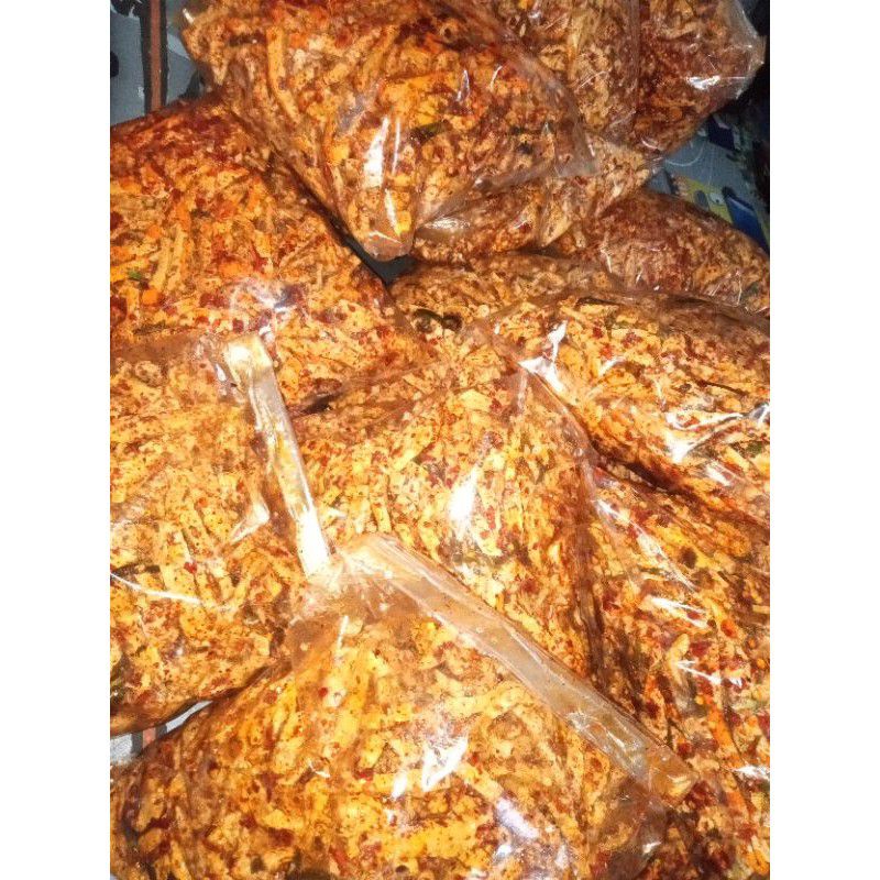 (PAKET RESELLER) BASO GORENG Kemasan 5KG (1 Ball ) Basreng pedas Baso goreng EXTRA PEDAS DAUN JERUK