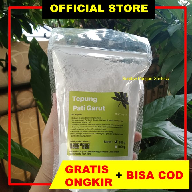 

Tepung Pati Garut Tepung Larut Patat Sagu | Obat Diare Putih