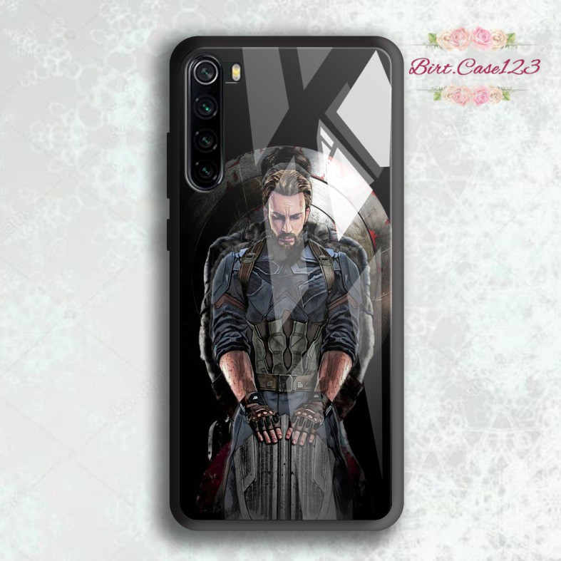 Case casing softcase silikon Gambar Captain America back case glass xiaomi redmi 4a 5a 6a 7a 8a Etc